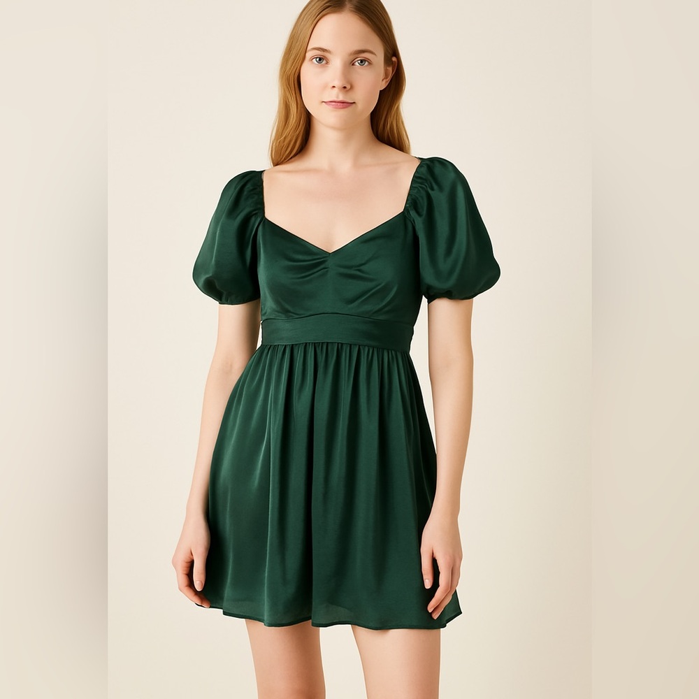 Entro Dark Green Mini Dress- Size Small